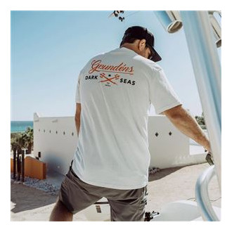 Dark Seas X Grundens Common Bond SS T-Shirt Oyster  XL