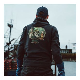 Dark Seas X Grundens Watchman Hoodie  Black XXL