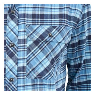 Dungeness Seawool Flannel Shirt  Captain´s Blue L