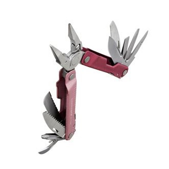 LEATHERMAN REBAR - HEATHERED CRANBERRY/CRANBERRY SHEATH/ BOX-INT