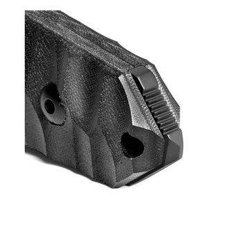 MARAUDEUR SURVIVAL KNIFE G10 BLACK HANDLE / SERRATED BLADE + KYDEX SHEATH