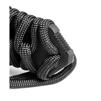 MARAUDEUR SURVIVAL KNIFE PARACORD 550 ®  BLACK / SERRATED BLADE + KYDEX SHEATH