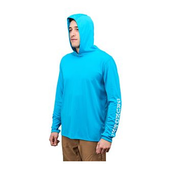 Tough Sun Hoodie Azure XXL