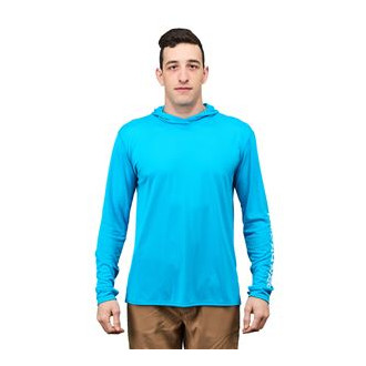 Tough Sun Hoodie Azure XXL