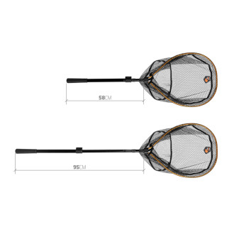 Přívlačový podběrák Delphin SpinTELE-145 145cm/50x40cm