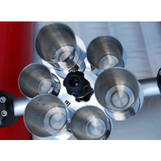 Sada nerezavějících sklenic 3x60ml 3x150ml v pouzdře