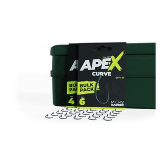 Háčky RidgeMonkey Ape-X Curve Barbed Bulk Pack 25ks