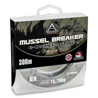 Šňůra Anaconda X8 Carrier Mussel Breaker 300m