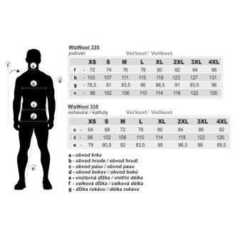 Geoff Anderson WizWool 335 mikina + teplákové kalhoty