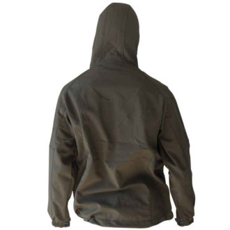 Softshell bunda s kapucí FAITH - olivová barva