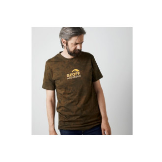 Trčko Geoff Anderson Organic Tee leaf oranž logo