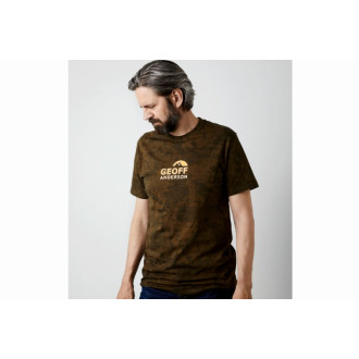 Trčko Geoff Anderson Organic Tee leaf oranž logo