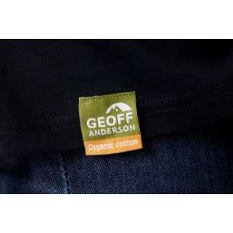 Tričko Geoff Anderson Organic Tee black, orange logo