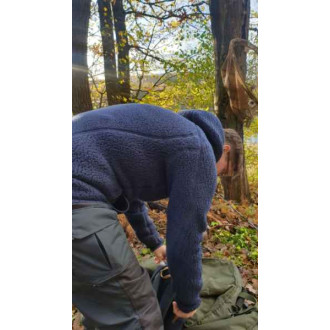 Bunda s kapucí TEDDY Geoff Anderson - Modrý