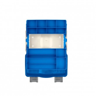 Plastica Panaro rybářský kufřík 136/ 4-patrový bílo-modrý