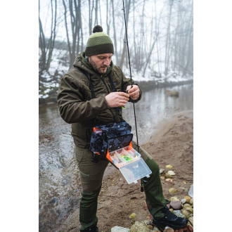 Vláčecí ledvinka Giants Fishing Spinning Waist/Leg Bag + vláčecí taška Small