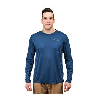 Drift Boat LS Tech Tee Blue Abyss M