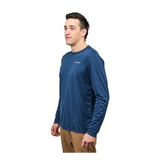 Drift Boat LS Tech Tee Blue Abyss XXL