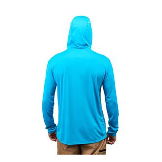 Tough Sun Hoodie Azure 3XL