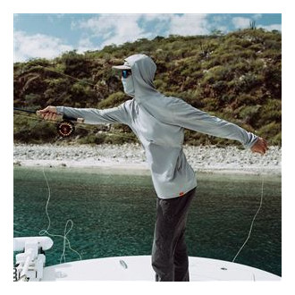 Tough Sun Masked Hoodie  Mist M
