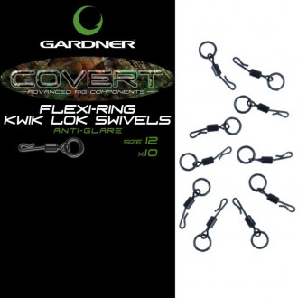 Obratlíky Gardner Covert Flexi Ring Kwik Lokvel 10ks