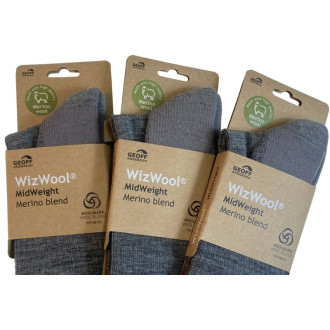 Ponožky Geoff Anderson WizWool Mid Weight šedé