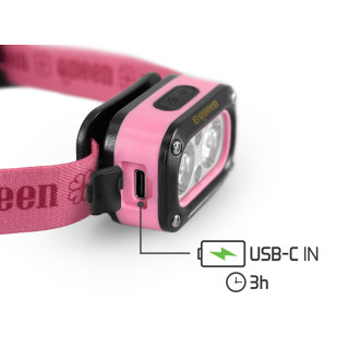 Čelovka Delphin QUEEN 3W/115lm/1200mAh