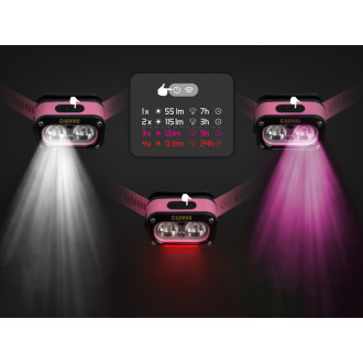 Čelovka Delphin QUEEN 3W/115lm/1200mAh