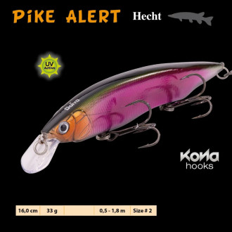 Doiyo wobler Pike Alert Hecht 16cm 33g PP