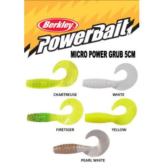PB TWISTER POWER GRUB 5CM YELLOW (20ks v balení)