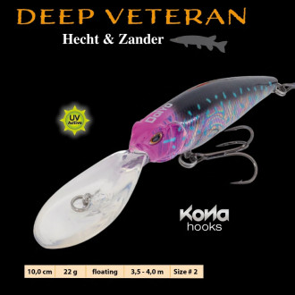 Doiyo wobler Deep Veteran Hecht & Zander 10cm 22g PT