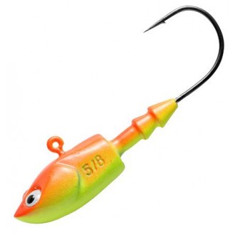 Jigová hlavička Berkley Jig Deep Fluo Orange - Yellow 3ks