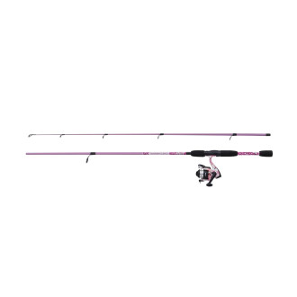 Přívlačový prut s navijákem FD Mitchell Tanager Pink Camo II Spin 2,10m 7-20g