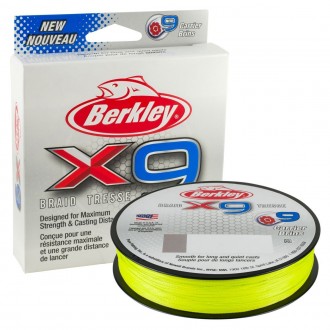 Šňůra Berkley X9 Fluro Green 150m