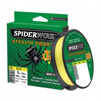 Šňůřa Spiderwire Stealth Smooth12 HiVis žlutá 150m