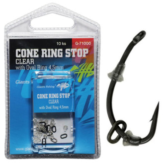 Slídová zarážka s kroužkem Giants Fishing Cone Ring Stop with Oval Ring 4,5mm