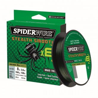 Šňůřa Spiderwire Stealth Smooth8 zelená 150m