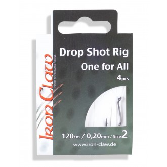 Iron Claw návazce Drop Shot Rigs 2 háčky průměr 0,20 mm 4 ks