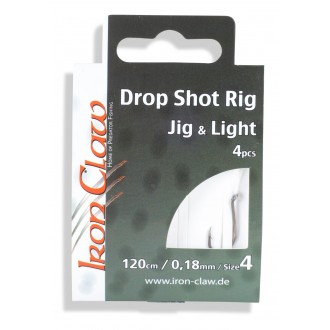 Iron Claw návazce Drop Shot Rigs 4 háčky průměr 0,18 mm 4 ks