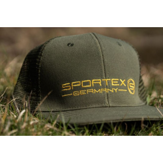 Sportex kšiltovka Snap Back se síťkou a logem olivová