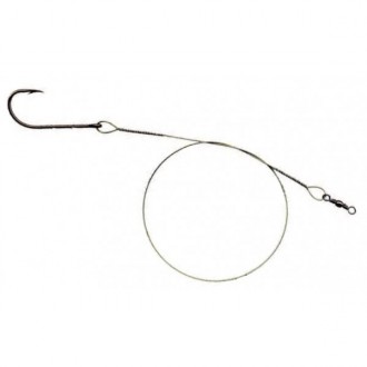 Mistrall ocelové lanko pro lov dravců 1 x 7 (7 kg) Green, Velikost 25cm, 2ks/bal