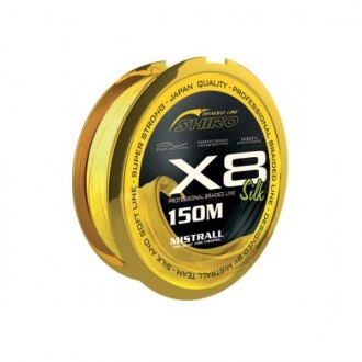 Mistrall šňůra Shiro Silk Braided Line X8 – Fluo 150m průměr: 0,15 mm