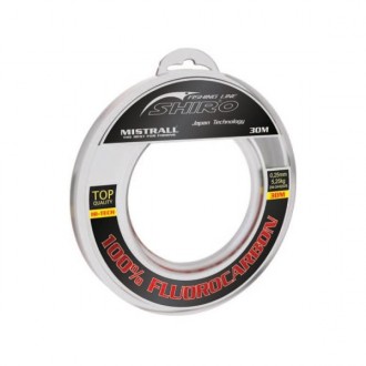 Mistrall vlasec Shiro 100% fluorocarbon 30 m, průměr 0,35 mm
