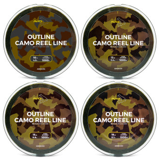 Outline Camo Reel Line 18Lb 1000M
