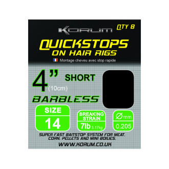 Korum Hair Rigs with Quickstops