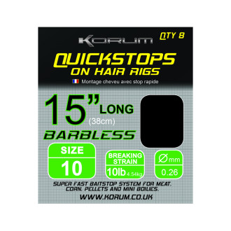 Korum Hair Rigs with Quickstops