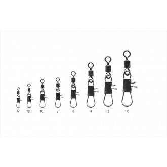 Mistrall karabinka s obratlíkem Rolling Swivel, vel. 2, 18 kg, 10ks/bal