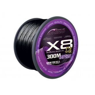 Mistrall Šňůra Shiro Catfish X8 Black 300 m 0,80 mm