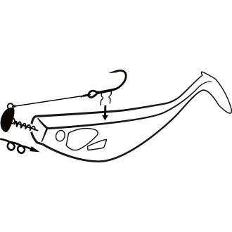 #6/0 Shad Claw Rig 20g 100kg 1 pcs