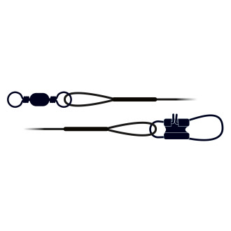 Trophy Steel Trace 1x7 - Standard L: 30cm 12 kg 2 pcs